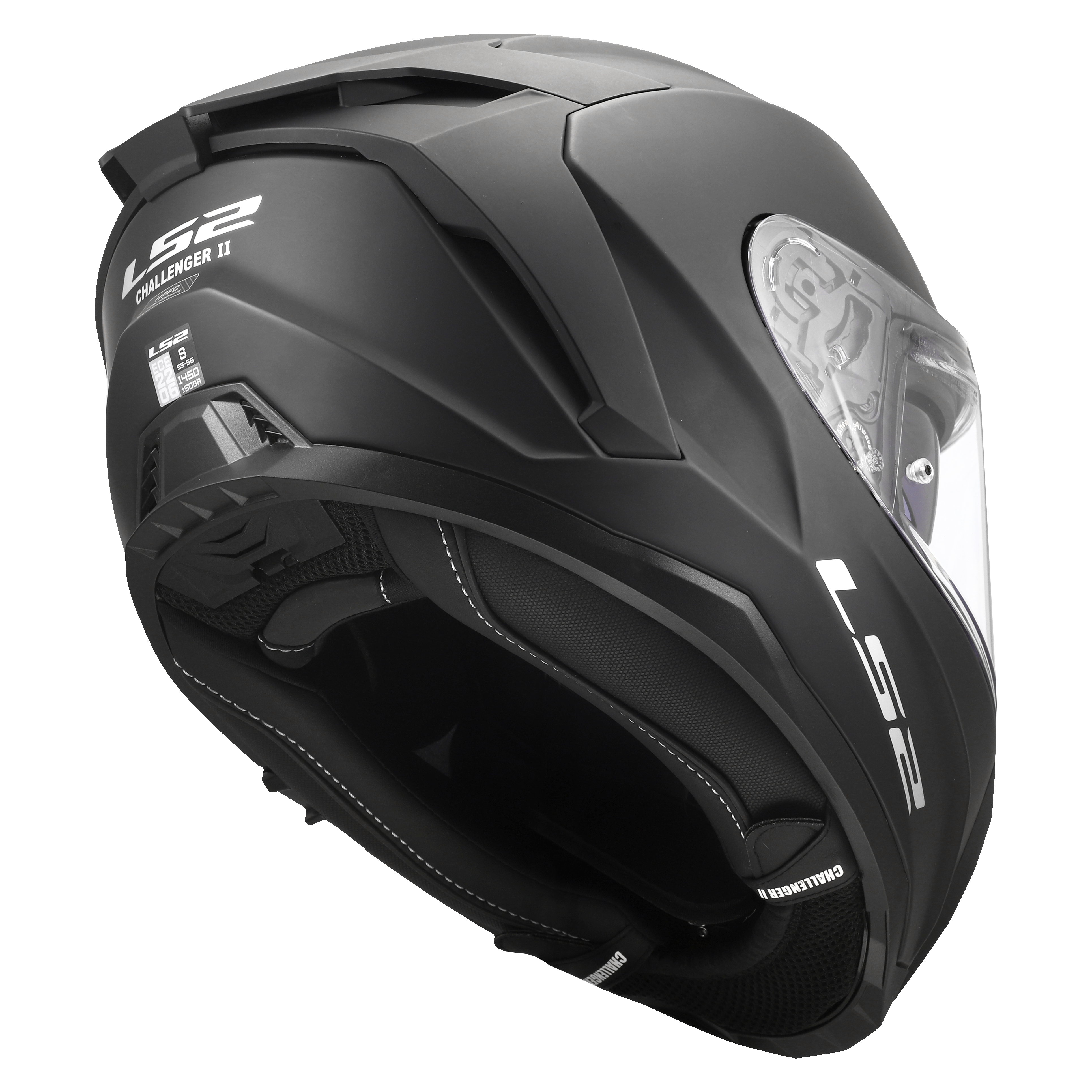 LS2 FF817 CHALLENGER II SOLID MATT BLACK 168170011 (11)